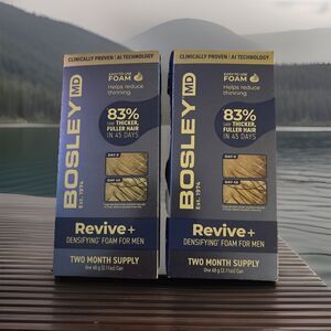 Bosley MD Revive Densifying Foam Treatment, 2-Month Supply, Mens - 2 Pack 🆕